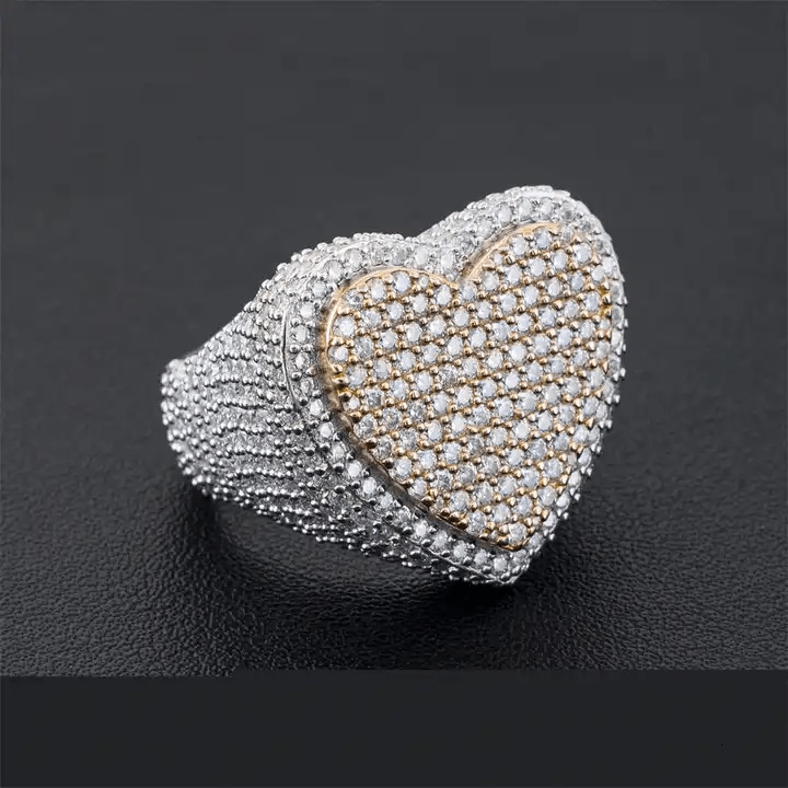 2025 28 Styles Collection Sier Jewelry VVS Moissanite mens Real Gold Plated Hip Hop Iced Out Rings Men Dia Ring gorgeous