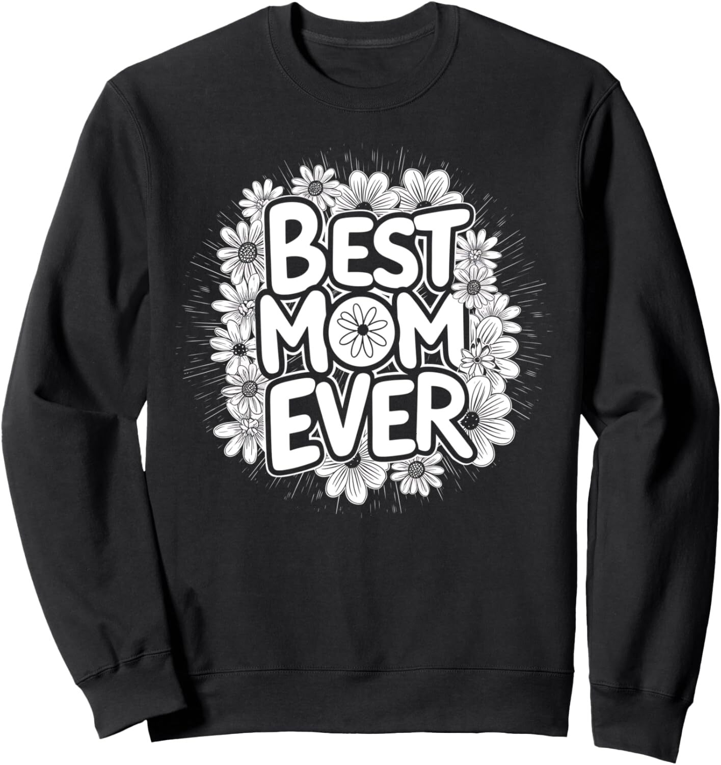 Long Sleeve Shirts for Men sweatshirt Mother's Day Mom Flowers Mom Ever Flower Graphic Tees Sweatshirt T shirt Tee Streetwear Casual tops clothes