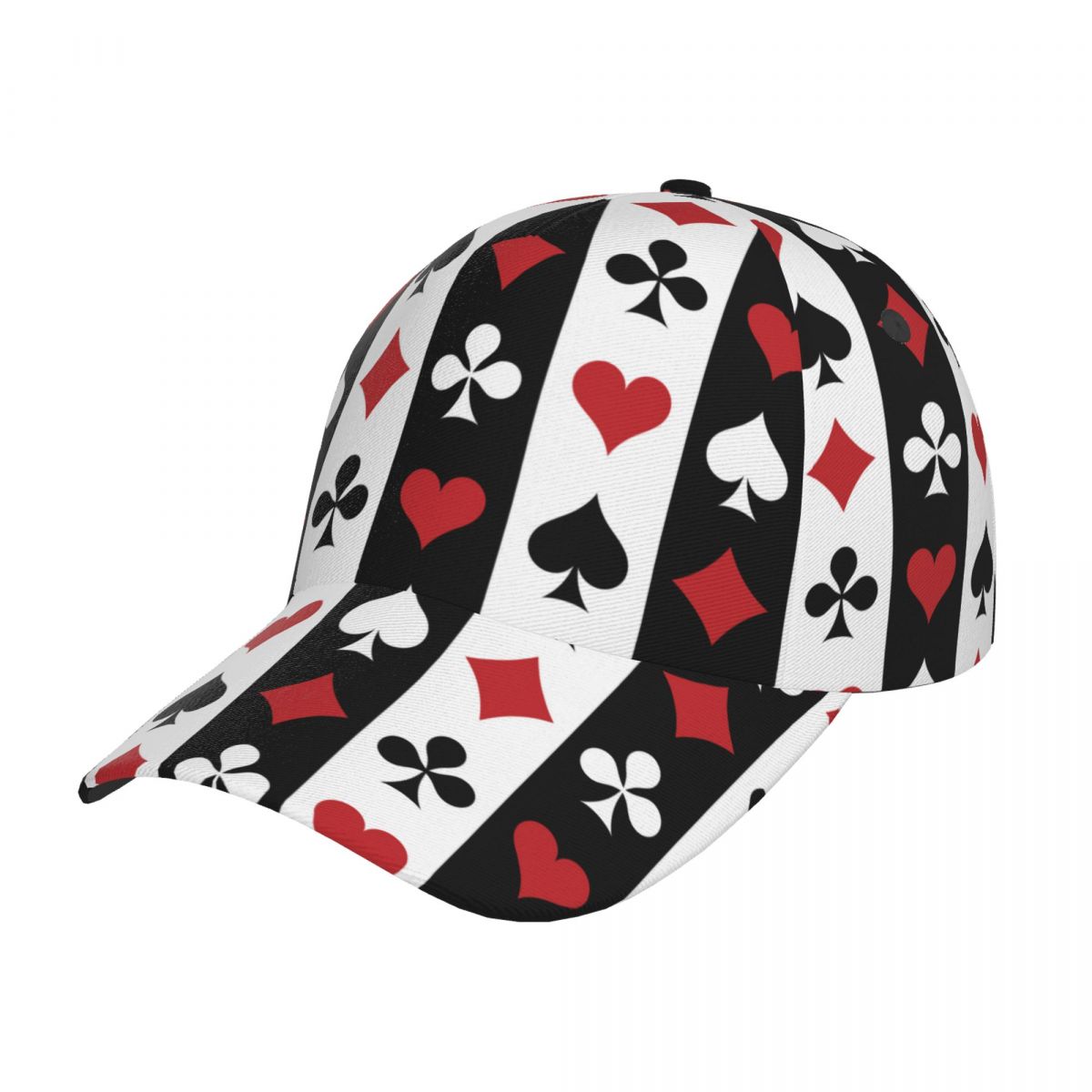 Poker Red Black Alice In Wonderland Outdoor Sport Caps Baseball Hat Men Women Visor Cap Cap Street Hip Hop Caps golf hat men