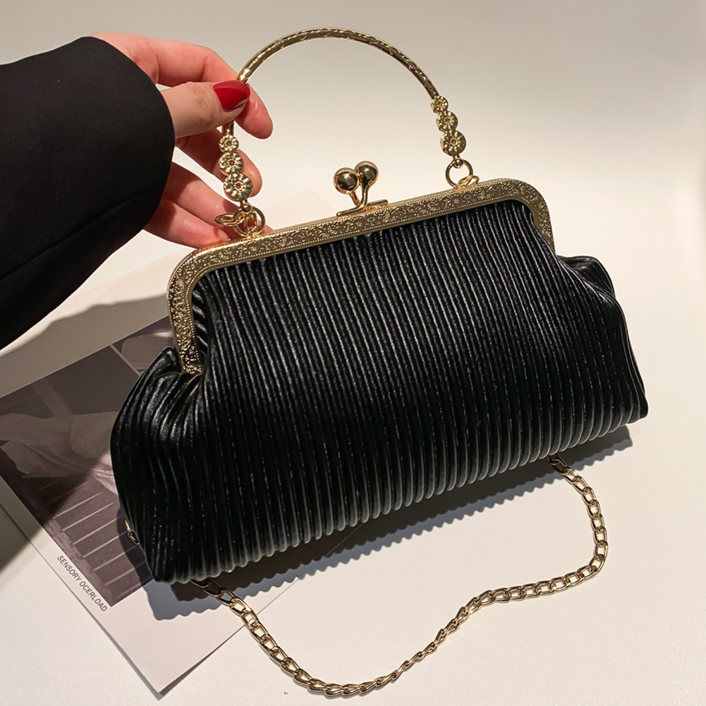Women's Bag Luxury PU Leather Diamond Exquisite Clutch Bag Female Chain Handbag Daily Party Clutch Evening Bag Crossbody Bag