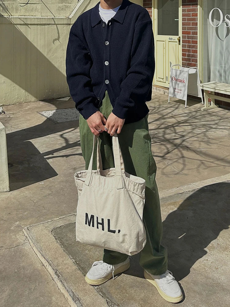 Mens Sweaters Cardigan Autumn Winter Knitted Sweater Coat Men Clothing Korean Stylish Man Streetwear Casual 241111