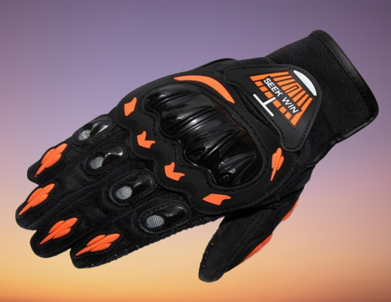 New Quality Motorcycle Racing Protective Gears Gloves Green Orange Red Colors Motoqueiro Luva Motorbike Motocross Moto Guantes