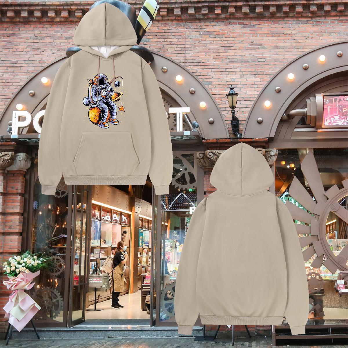 New Arrival Man Hoodie Hooded Collar Breathable Wholesale Men Tops Hoodie Cartoon Print Pullover Hoodie High Street Hip Hop Tech Fleece