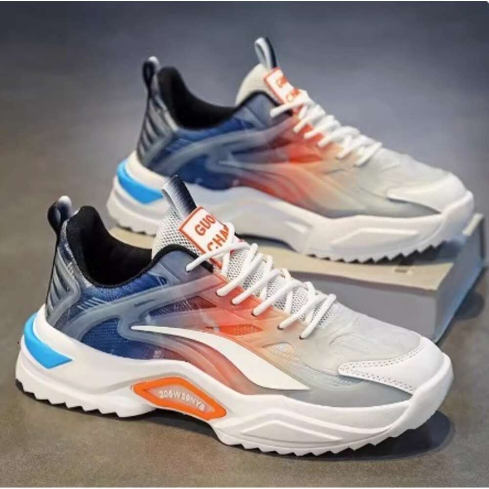 Autumn Men's Shoes, High School Student Sports Size Youth Mesh Running, Little White Trendy Shoes ddmythur