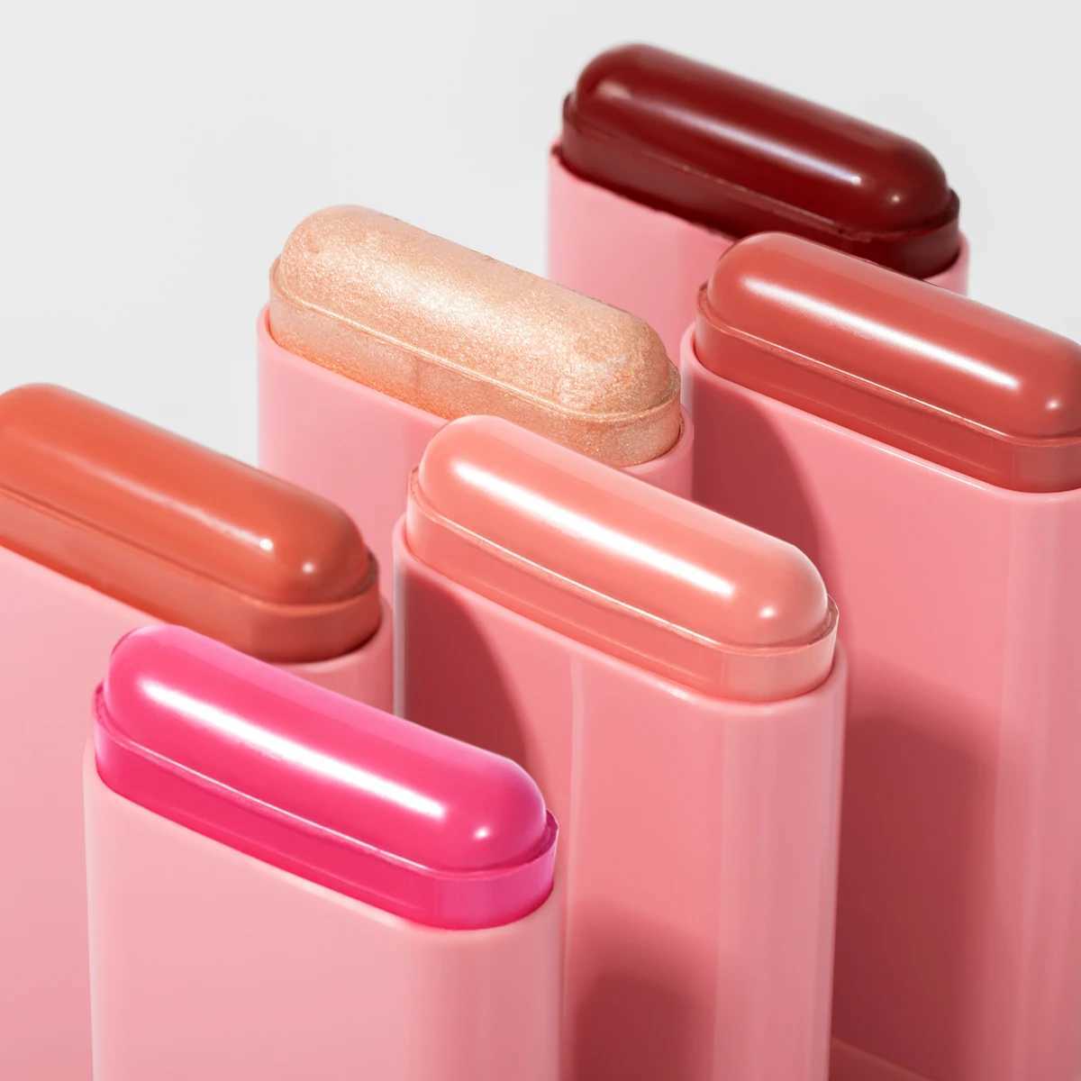 Vegan Cruelty-Free Big Volume Creamy Blusher Waterproof Long Lasting High Pigment Face Blush Lip And Cheek Tint Balm Blush StickXJ241111