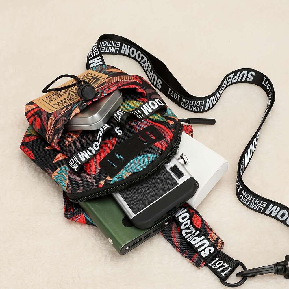 Fashion 1pc Stylish Mini Letter Sg Bag Anti-Theft, Lightweight, Adjustable Strap, Polyester Travel Fanny Pack Men - Perfect for Work, Sport, Holiday, 