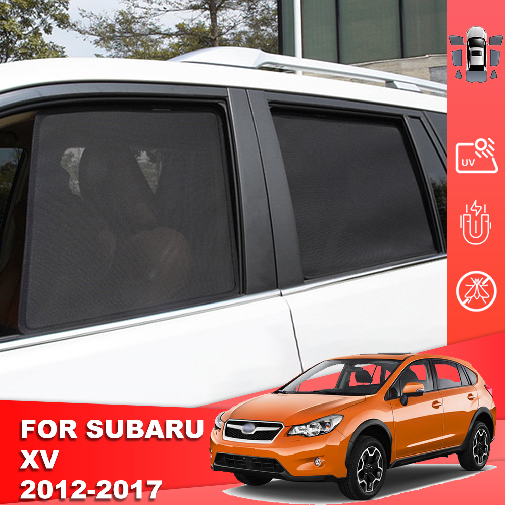 For Subaru XV Crosstrek GP 2012-2017 Car Sunshade Shield Magnetic Rear Side Baby Window Sun Shade Visor Front Windshield Curtain