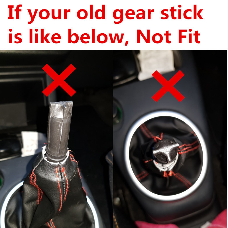 Speed Car Styling Gear Shift Stick Knob Gaiter Boot Dust Cover Collar For Suzuki Swift SX ALTO 5