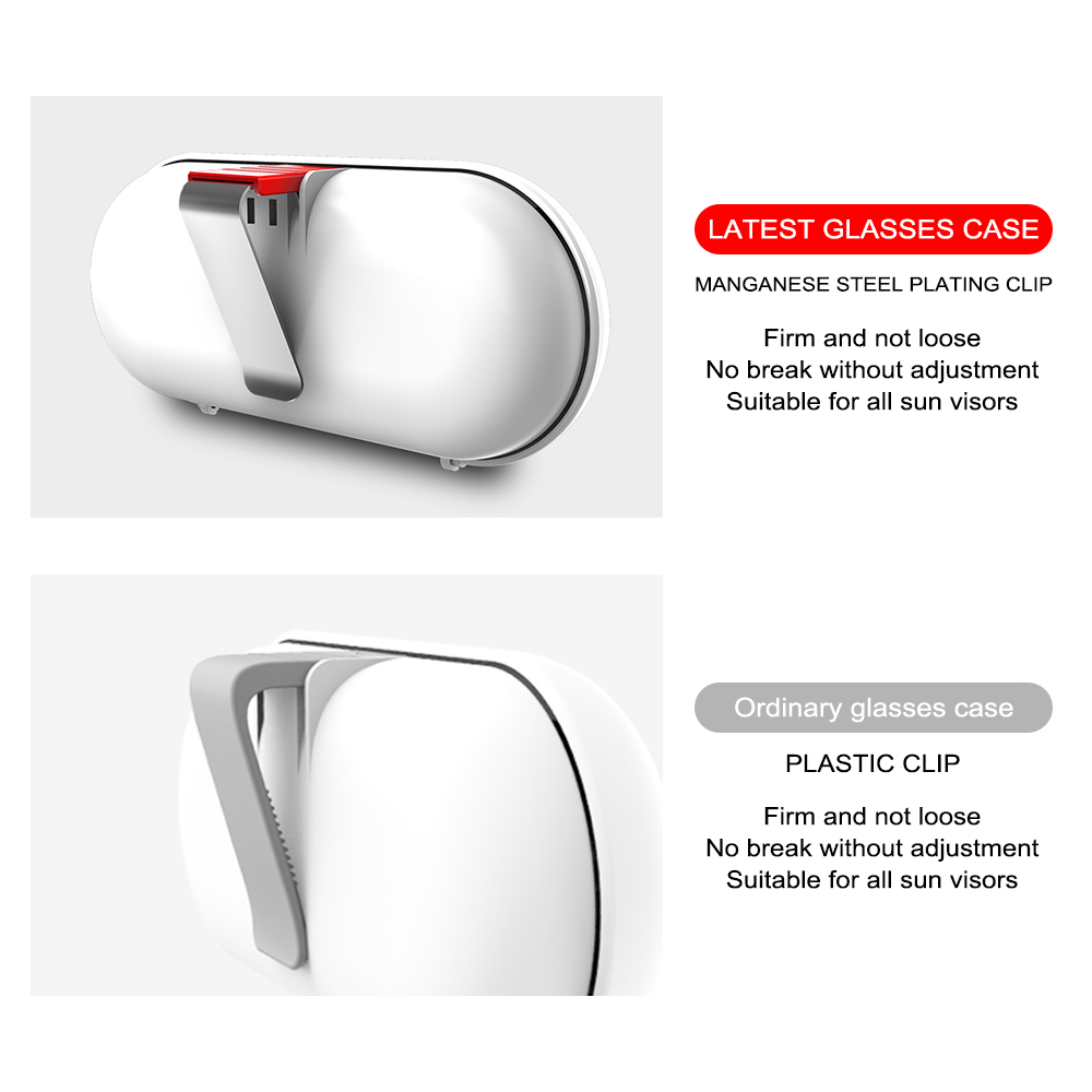 Car Sun Visor Glasses Buckle Case Holder For Fiat 500 500C 2012 500X 500L Abarth 695 Storage Box Car Interior Accessories Tools 58149 5 60771