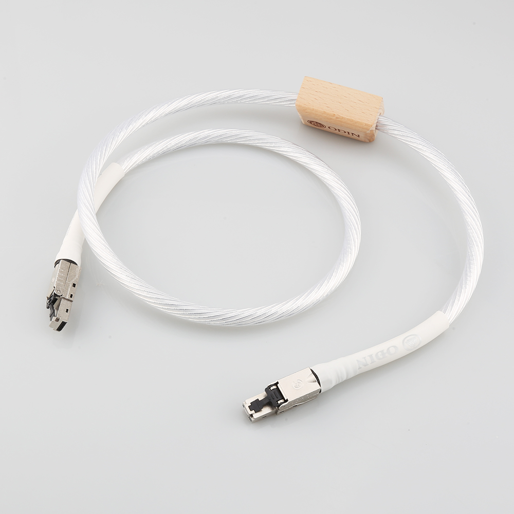 Nordost ODIN Cat8 Ethernet Cable: High-Speed RJ45 Network Patch Cable with High Purity Sier-Plated Conductors for Superior Data Transmission dh9103200