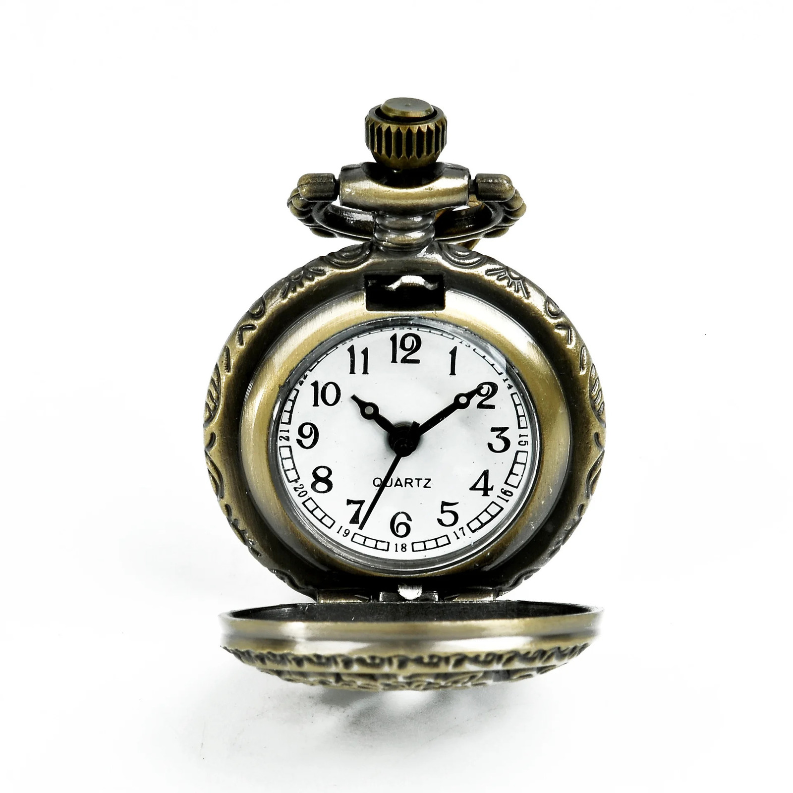 APW001 Wholesale 12 Mixed Antique Bronze Flower Owl Pocket Watch Butterfly 12 pieces/batch diameter 2.7cm. 241108