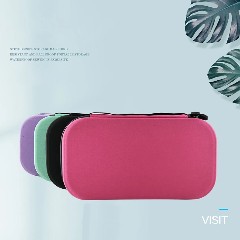 Storage Portable Box Stethoscope EVA Hard Carrying Bag Protective Bag ddmysmile Organizer-Medical Stethoscope Box Cover Smile