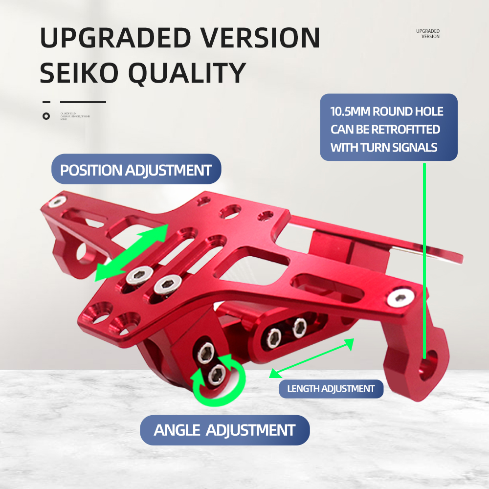 For Yamaha YZ80 YZ85 YZ125 YZ250 YZ 80 85 250F 125 LED Turn Signal Light Adjustable Tail Eliminator License Plate Bracket Holder