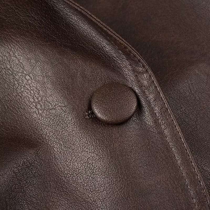 shanshi leather jacket women Spring New Product Women's Clothing Street Fashion Design Sense Leather Jacket