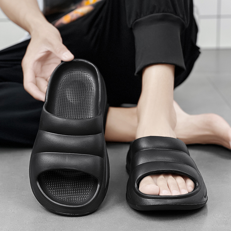 Men's Home Slippers Comfortable Soft Slides Indoor Outdoor Sandals Beach Shoes Flip-flops Men Bathroom Bedroom Non-slip Slippers