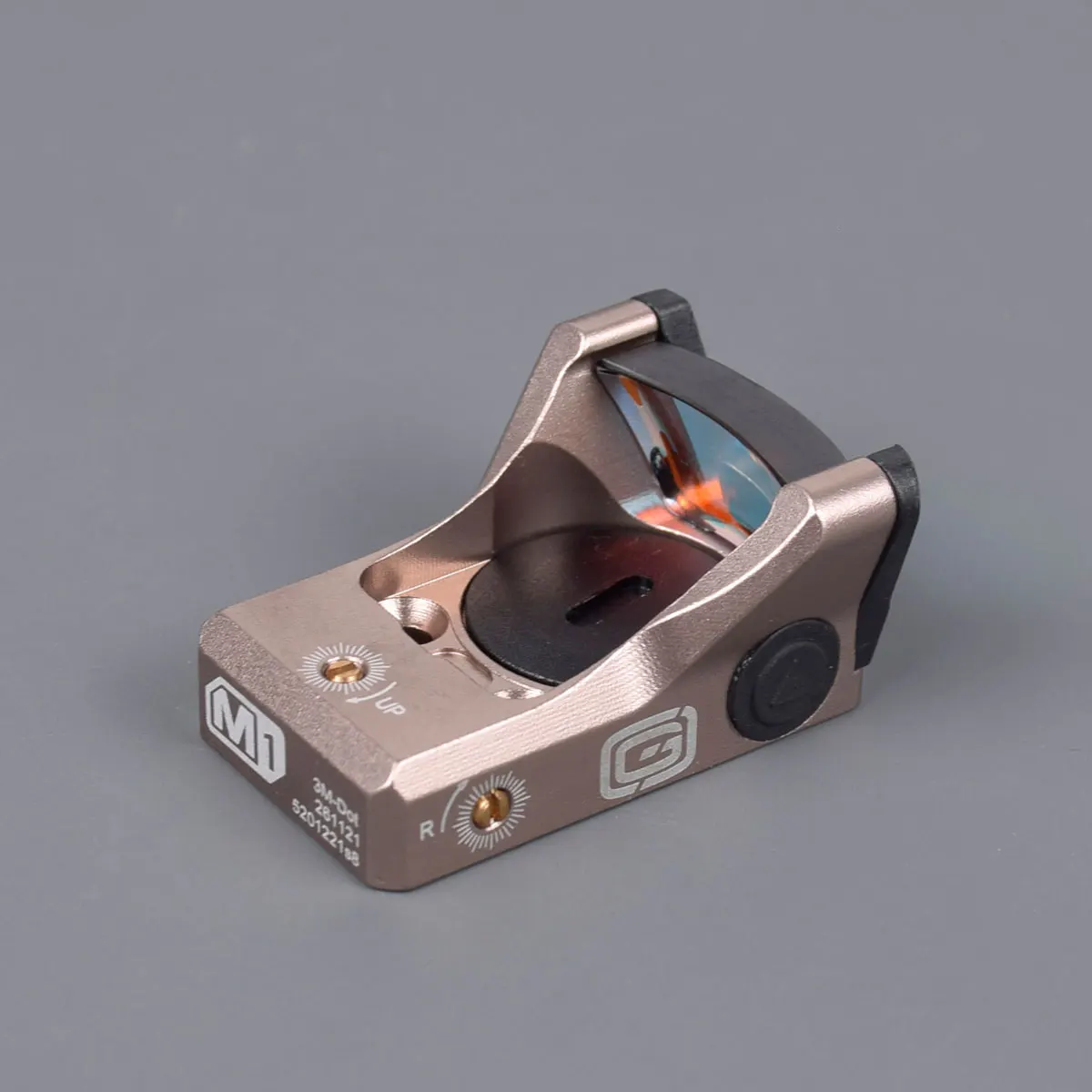 Metal RMR M1 Red Green Dot Sight With Universal Glock Rear Mount Base 3MOA Reflex For Hunting Pistol Rifle AR15 M4 Scope