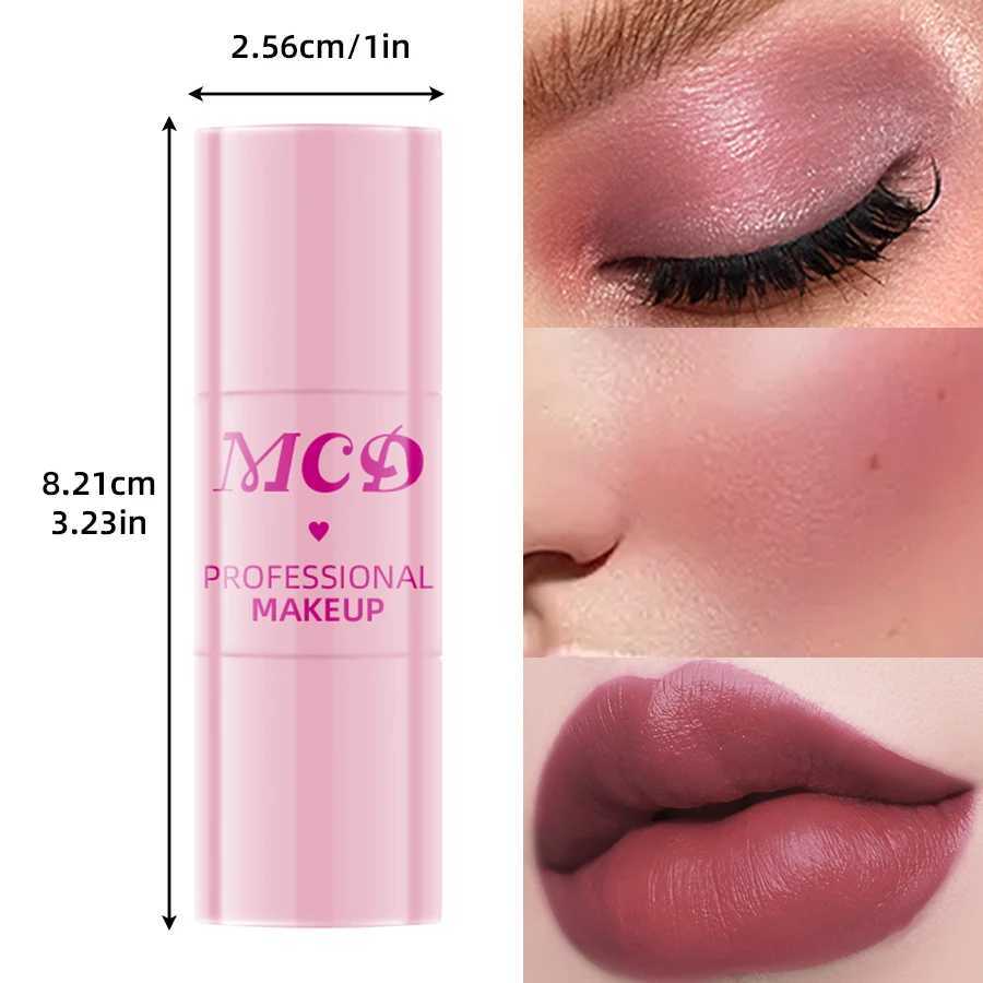 6Colors Makeup Blush Stick Lip Tinted Cooling Water Jelly Tint Jelly Blush Stick Bronzer Cheek and Nose Grooming Matte BlushXJ241111