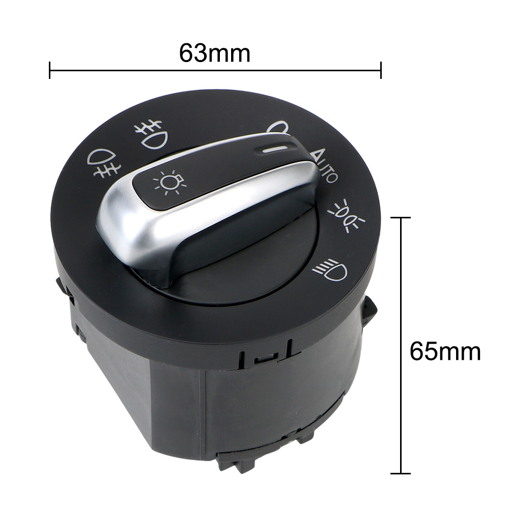 Car Headlight Switch Fog Light Control 5ND941431B Auto Accessories For VW Passat B6 B7 Golf Jetta MK6 MK5 Tiguan SEAT Volkswagen