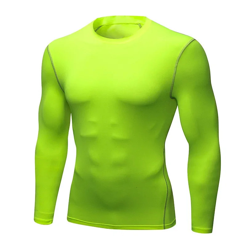 2pcs Mens Longsleeved Thermal Underwear Male Thin Tight Fitting Fast Dry Elastic Fitness Tops Man Autumn Winter Sprots Wear 241111