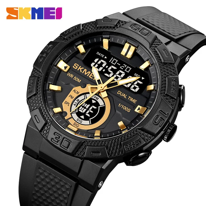 SKMEI Multifunctional LED Light Digital Sport Watch Mens Casual Stopwatch Clendar Clock 2025 50M new Waterproof Wristwatches reloj hombre