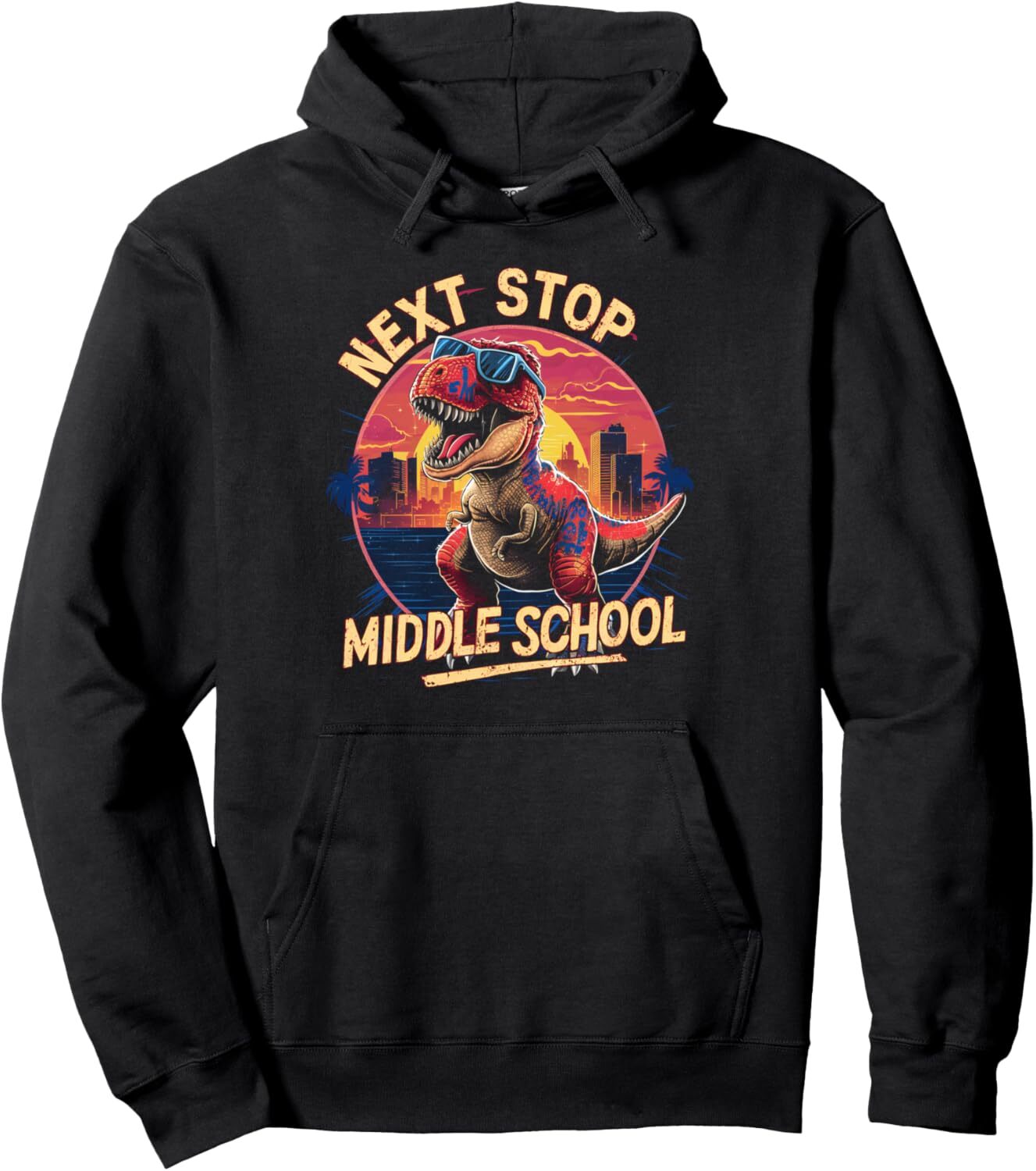 Hoodie for Mens Womens Middle School TRex Dinosaur Back To School Teacher Student Pullover Hoodie Graphic Hoodies sweatshirt