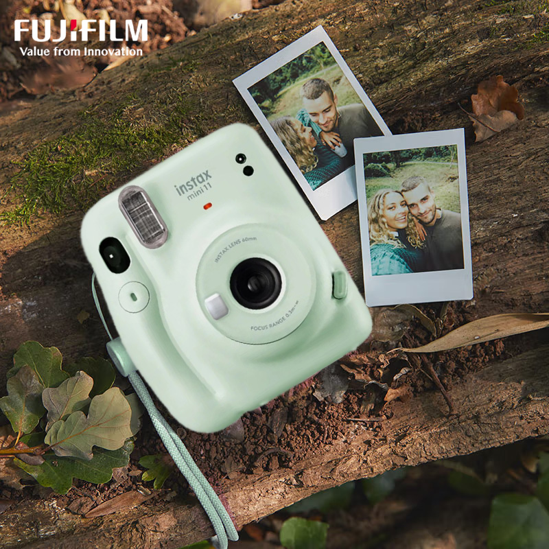 Original Fujifilm Instax Mini 11 Camera Fujifilm Instant Film Camera Terracotta/Pink/Blue/Gray/White/Purple with Instax MiniFilm