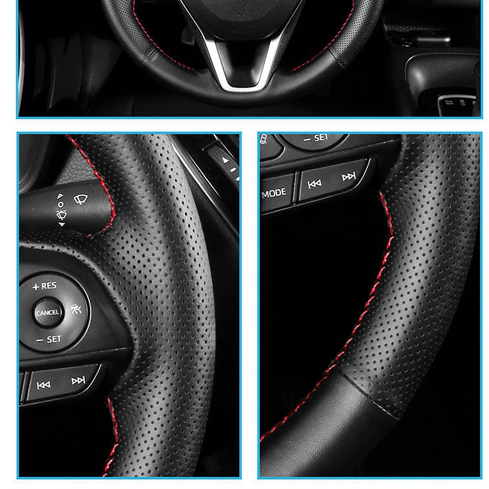GKMHiR Artificial Leather Black Car Steering Wheel Cover for Mercedes Benz R320 R400 R350 GL450 ML350