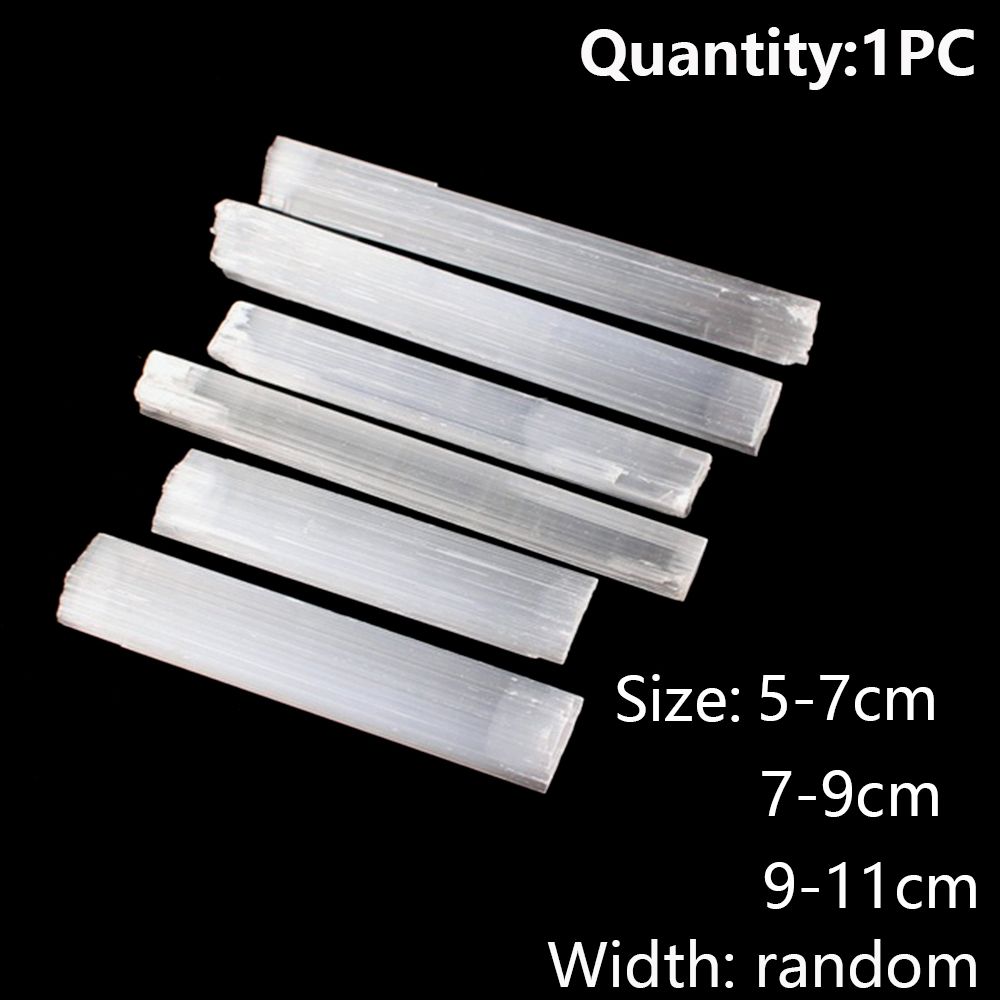 Jewelry Making Mineral Specimen Raw Gemstone Crystal Quartz White Selenite Wand Healing Stone Natural Gypsum Sticks