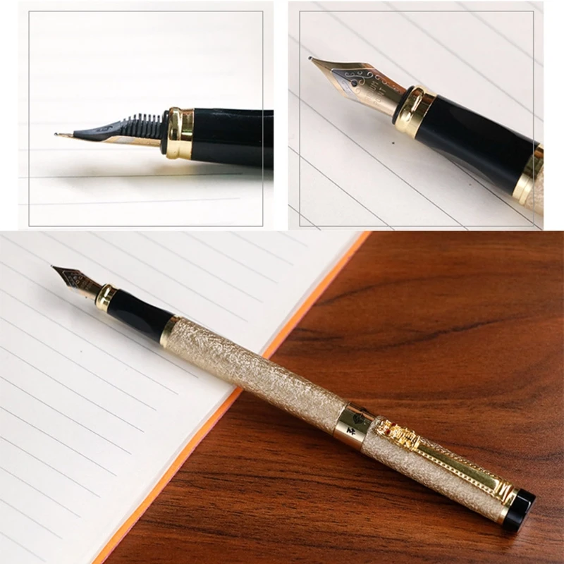Office School Supplies Stationery for Men Women Luxury Gifts Fountain Pen 0.5mm for Extra Fine Metal Nib Pen Calligraphy