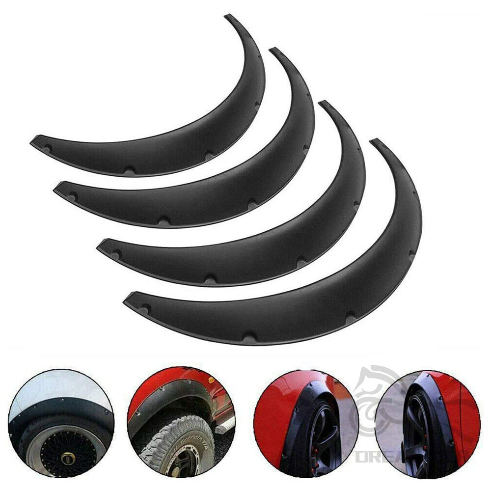 For Honda Civic 4pcs 3.5" Car SUV Off-road Car SUV Off-road Fender Flare Wheel Arch Protector Wheel Eyebrow Fender Mudguards