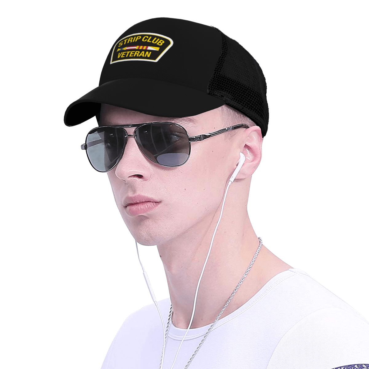 Summer Unisex Baseball Cap Male Female Breathable Mesh Snapback Hat Strip Club Veteran Casual Sport Hat