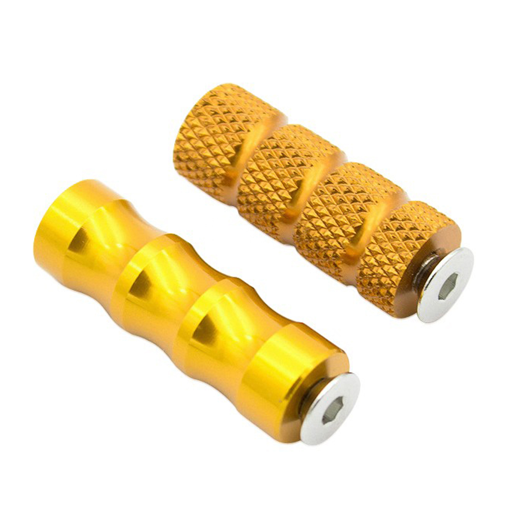 2PCS Motorcycle CNC Universal M6 Racing Gear Shift Lever Peg Brake Pedal Shifter Foot Pegs Motorbike Footrests Footpeg Aluminum