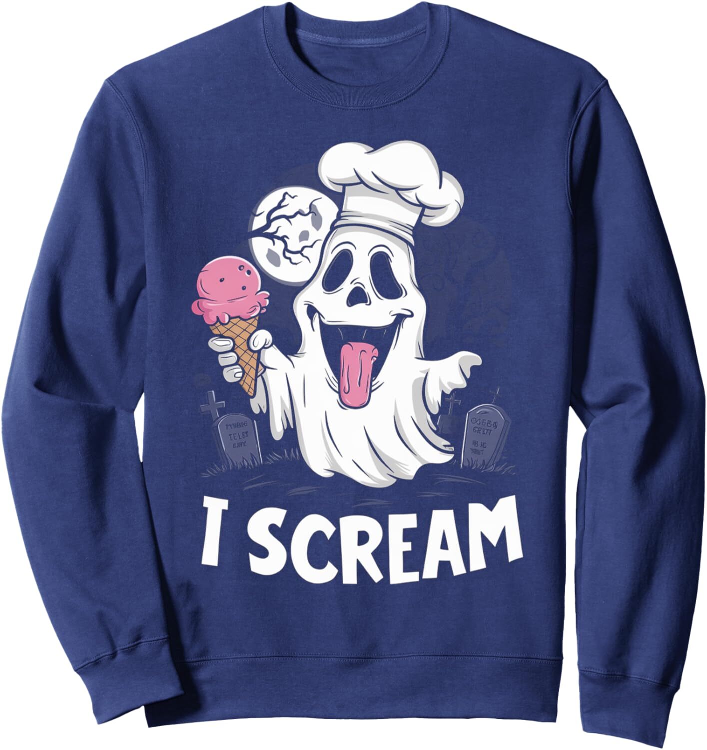 Long Sleeve Shirts for Men sweatshirt Halloween Ghost Ice Costume Boys Girls Spooky Scary Sweatshirt T shirt Tee Streetwear Casual tops clothes