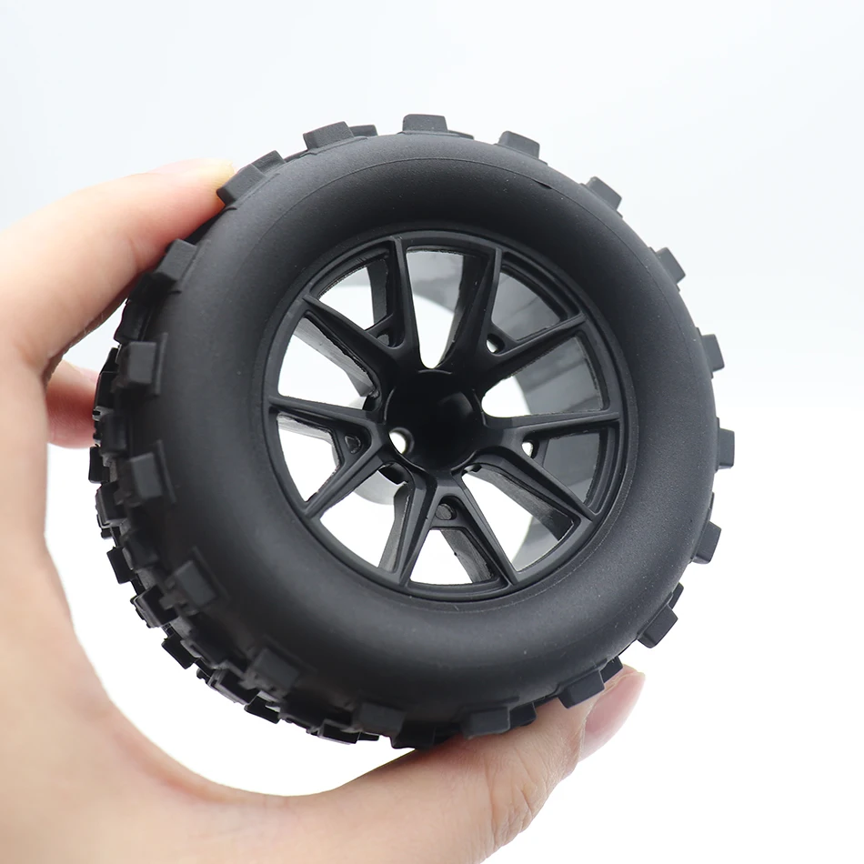 Skidproof Rubber Wheel Tyre Wear-resistant Off-road Vehicle Tire Upgarde Parts for Smax 1625 1635 Wltoys 144001 124018 HBX16889