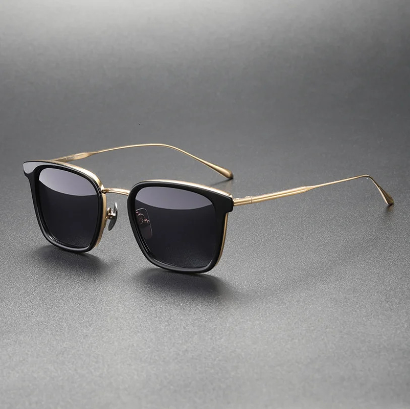 Retro polarized sunglasses frame pure mens glasses high-quality goggles for outdoor driving sunglasses 241108
