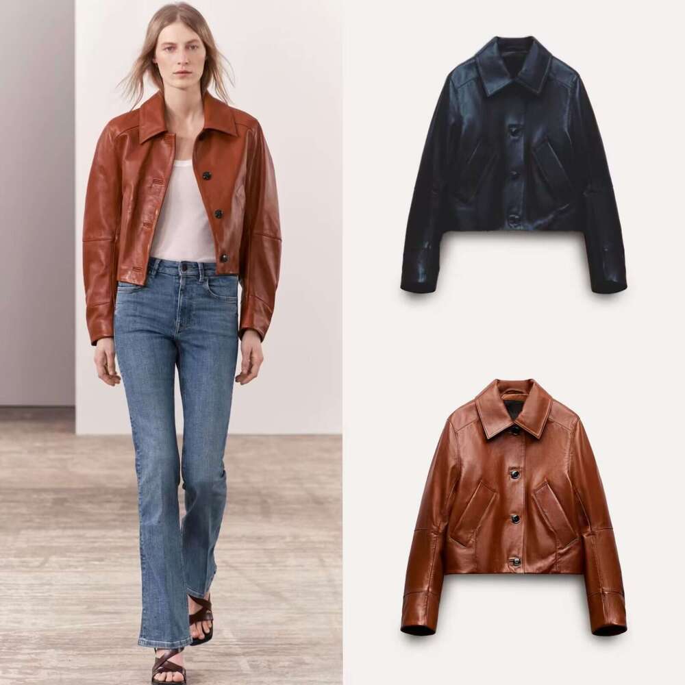shanshi leather jacket women new women's clothing series leather short jacket