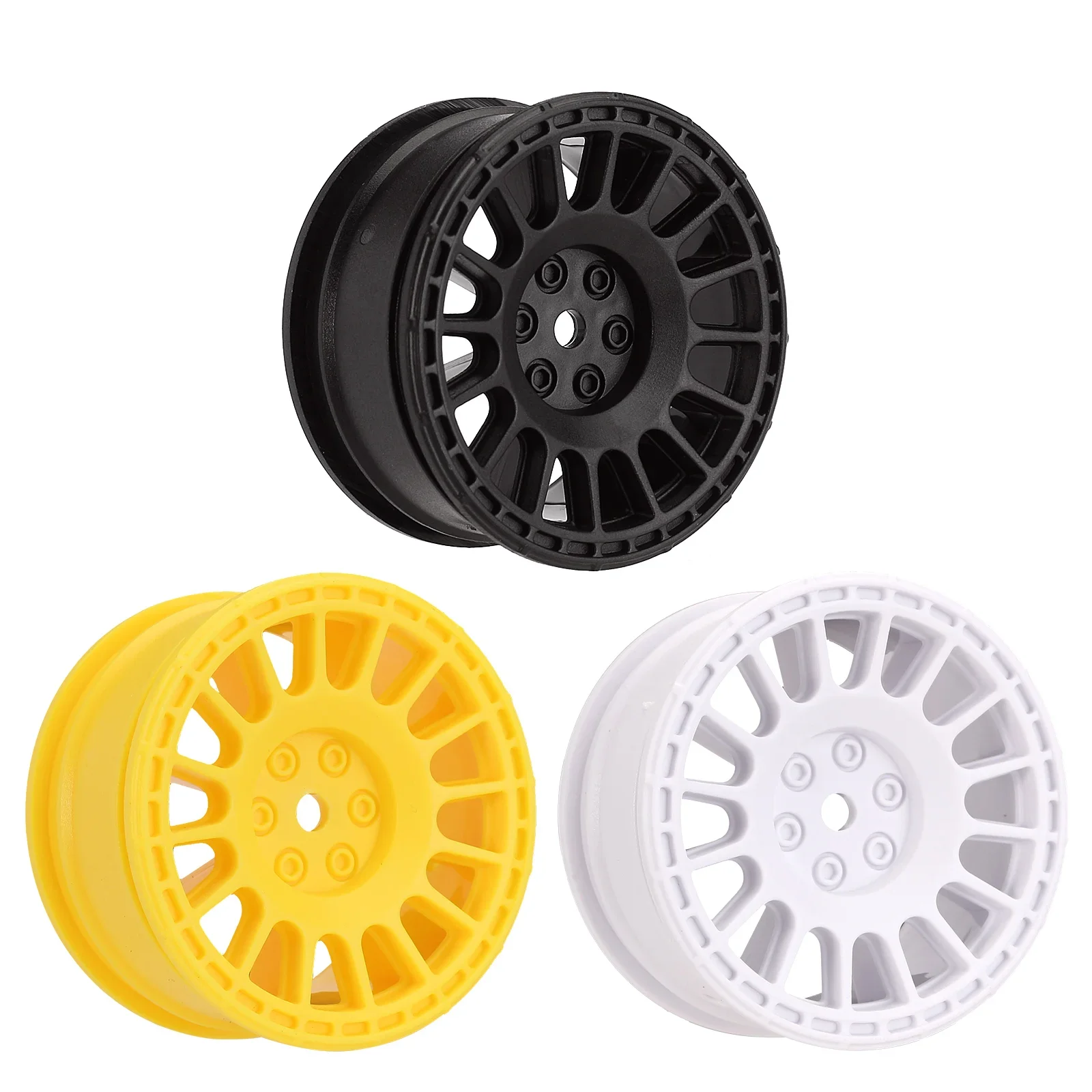 INJORA 4PCS RC Car Wheel Tire Set 66*26mm 68*26mm for 1/10 Rally Truck kyosho HSP HPI RGT LC RACING PTG-2 Tamiya TT02