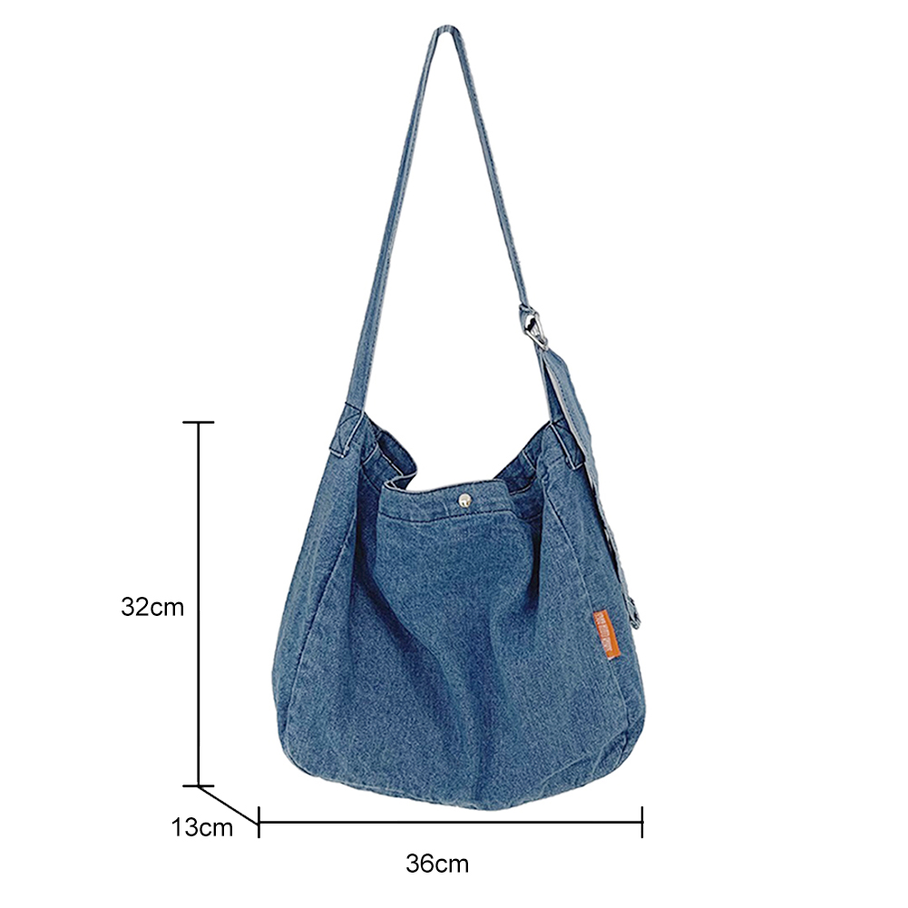 Fashion Shoulder Bag Street Vintage Harajuku Crossbody Bags Cowboy Crossbody Satchels Large Capacity for Ladies Girl