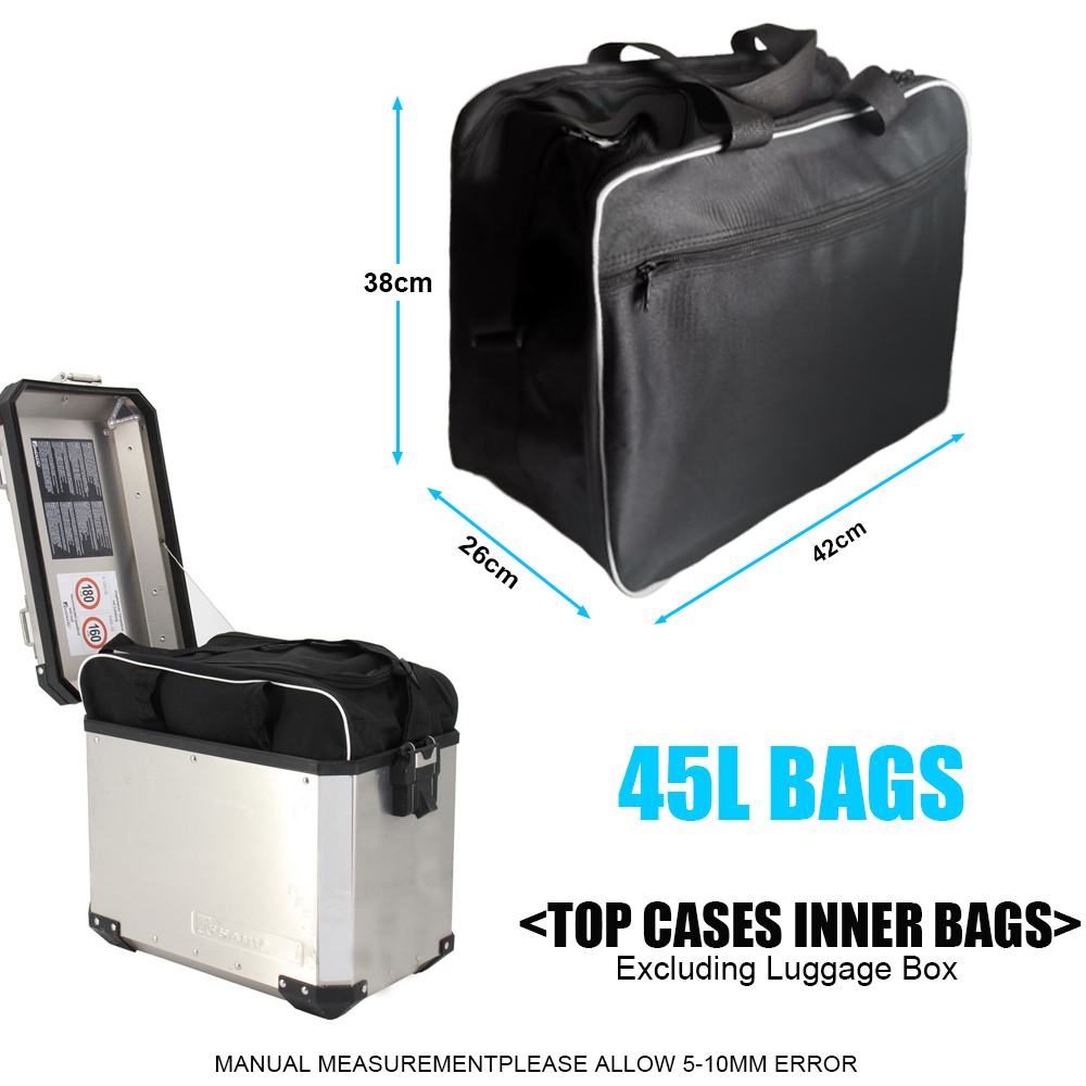 Motorcycle Lage Inner Expandable Top Case Saddlebag For R1200GS R1250GSADV F850GS F750GS F700GS Saddle Bag Waterproof