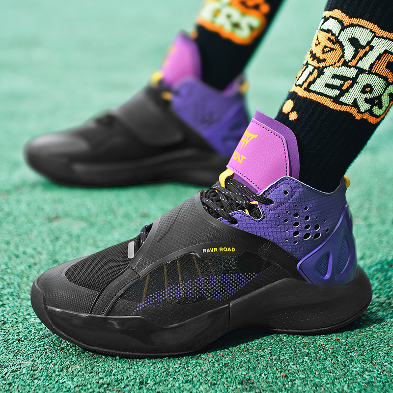 Men's Basketball Shoes High Top Boots Cushioning Wear-Resistant Sports Shoes Men Gym Training Athletic Basketball Sneakers