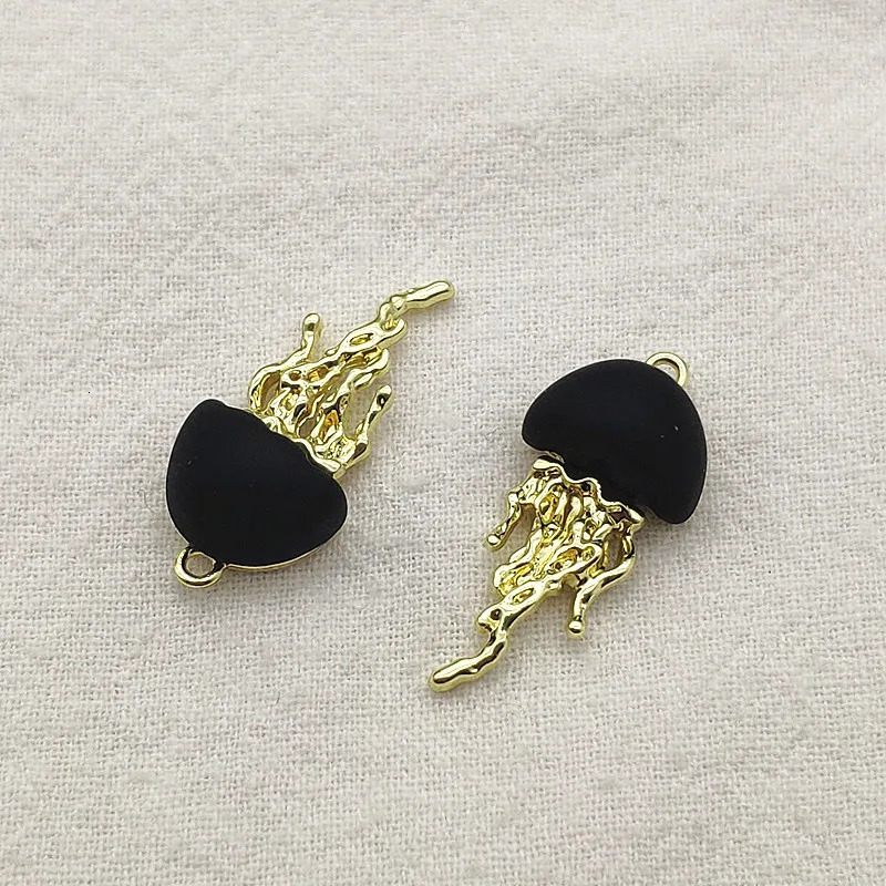 incoming 27mm 100 pieces of zinc alloy jellyfish shaped charm used for handmade necklace/earring DIY parts jewelry discovery and components 241108