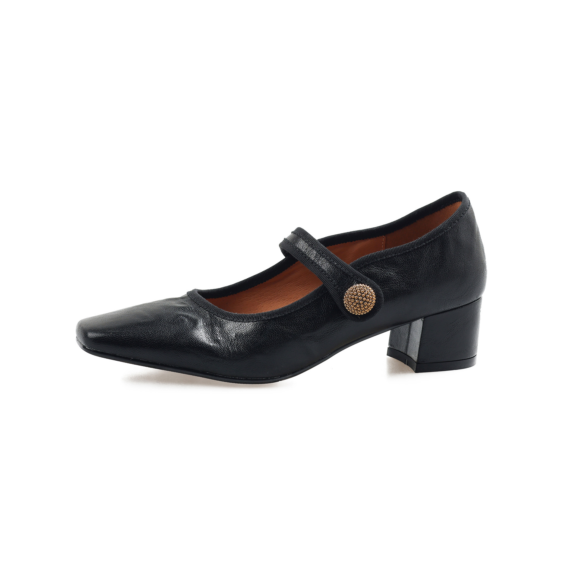 Chunky High Heels 2024 Women New Fashion Square Toe Dress Shoes Party Elegant Pumps f0e3