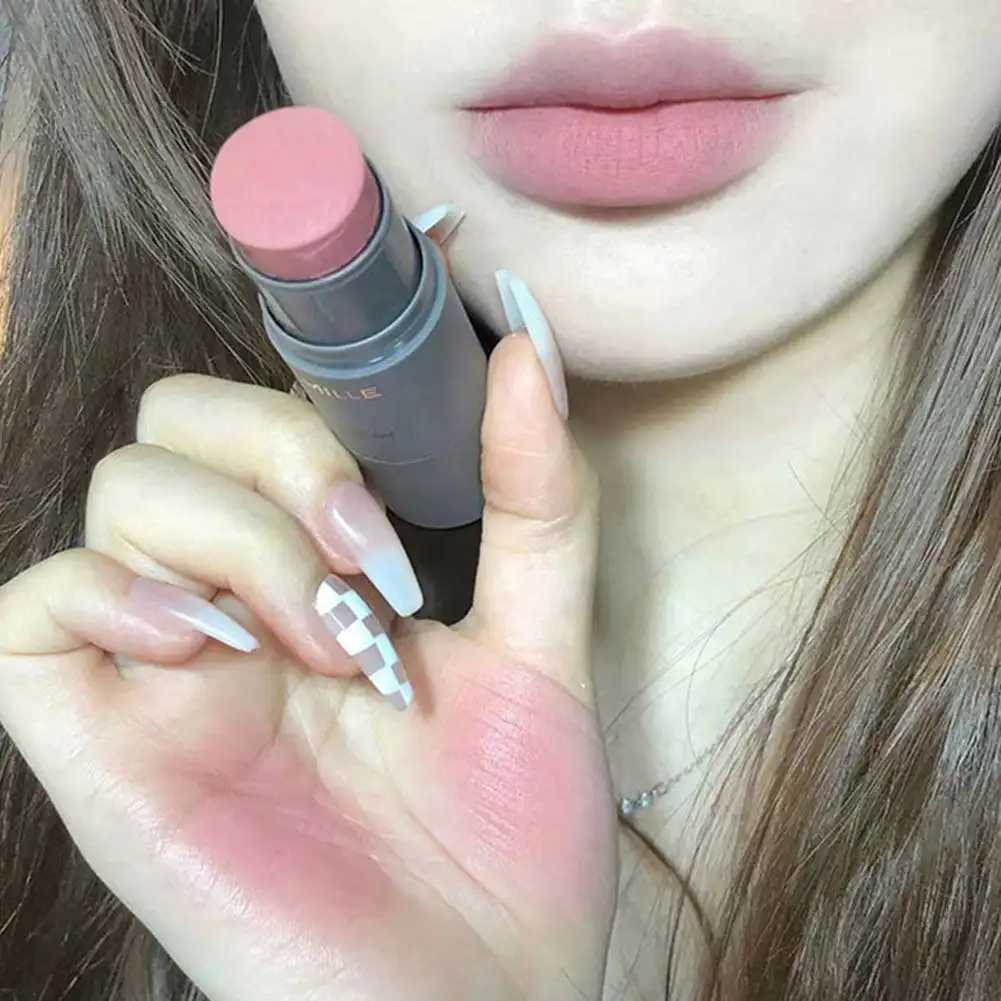 Double-ended Blush Stick Waterproof Brightening Face Contouring Shadow Blusher Long-lasting Tint Cheek Korean Makeup CosmeticsXJ241111