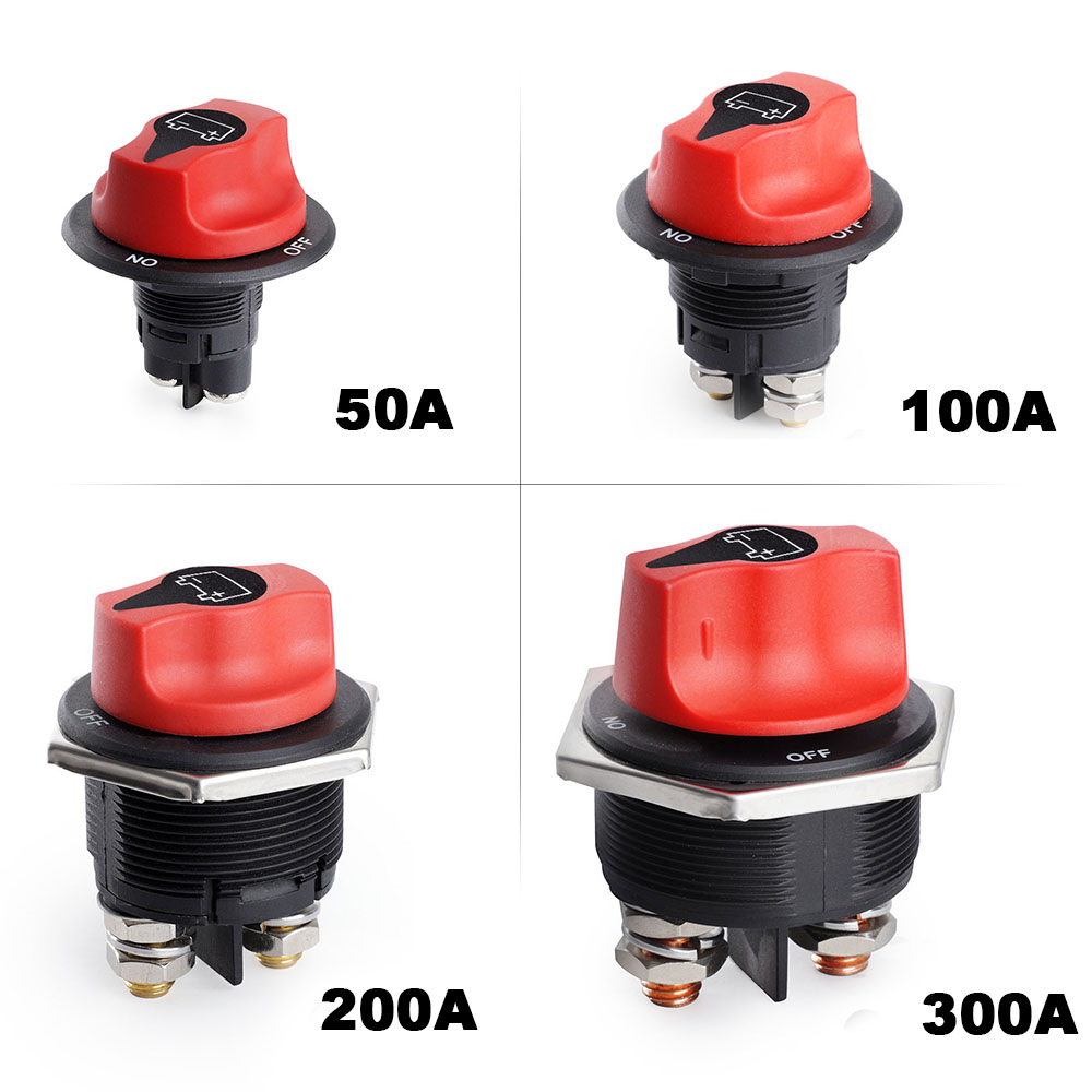 32V DC Disconnecter Power Isolator Cut Off Rally Switch Kit For Car Motorcycle Truck Boat 50A 100A 200A 300A
