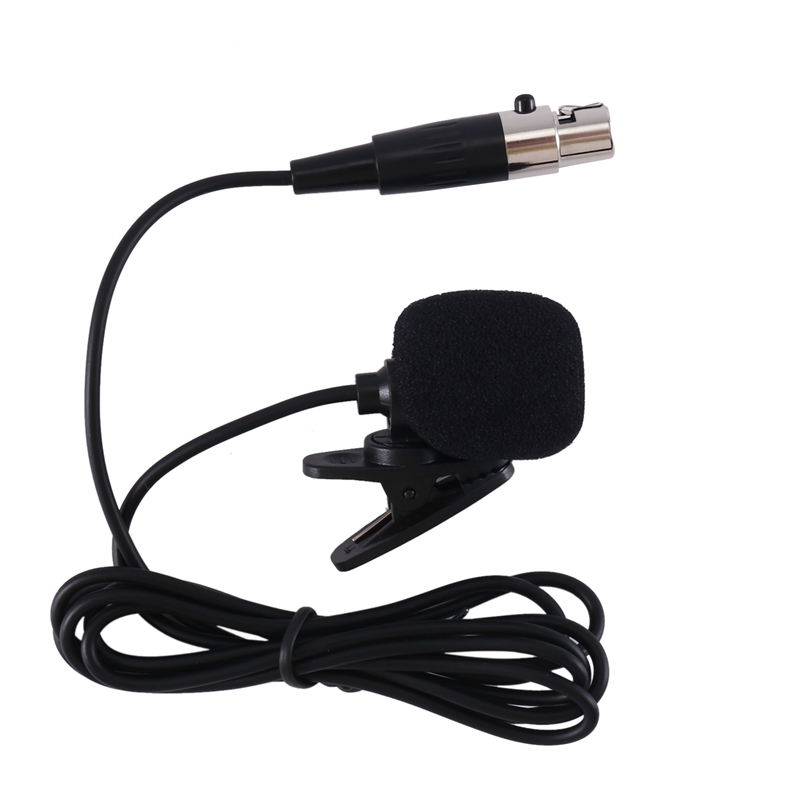 Professional Lavalier Lapel Tie Clip Condenser Microphone 4Pin Mic For Bodypack 4 Pin XLR