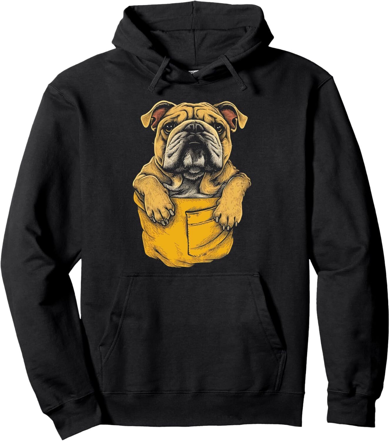Hoodie for Mens Womens Bulldog Pocket Funny Dog Lover Puppy Gift Graphic Tees Pullover Hoodie Graphic Hoodies sweatshirt