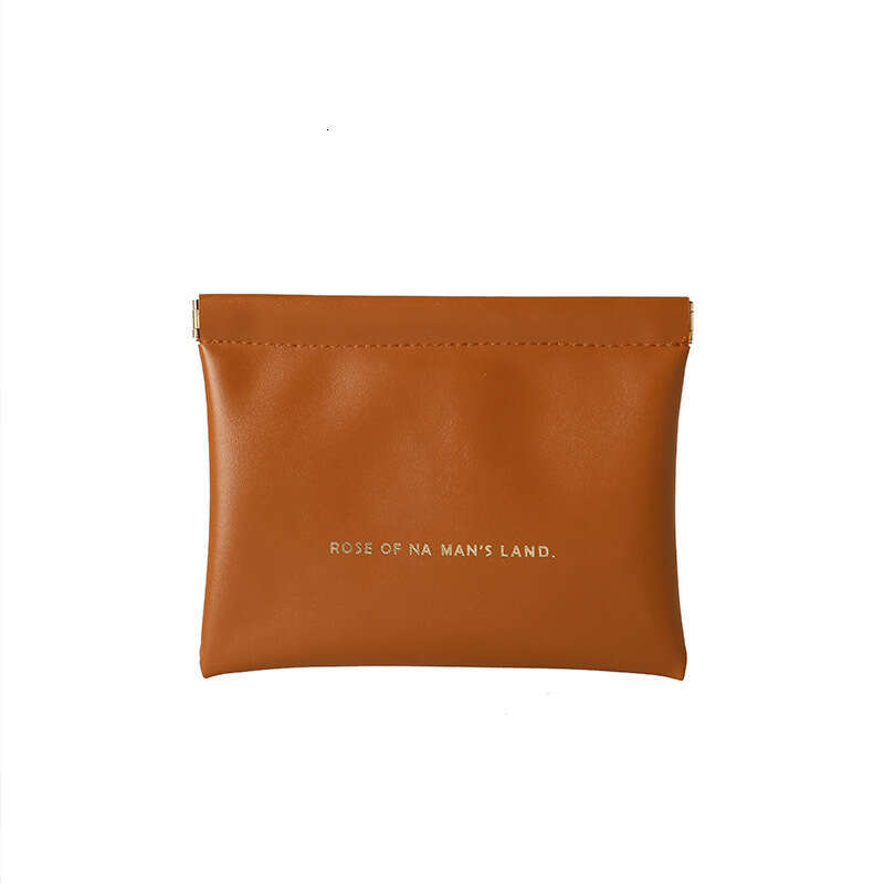 Fragment with automatic closure, wired earphone storage bag, PU zero wallet, mini portable lipstick and makeup bag