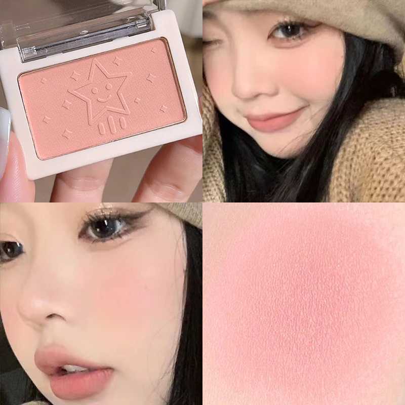 Smart clear monochrome blush matte natural whitening brightening cheeks purple nude makeup fine flash rougeXJ241111