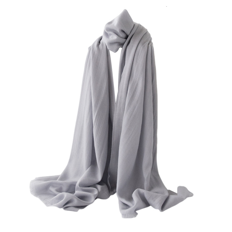 women's Carefully selected autumn and winter new scarf, fashionable elegant high-end solid color shawl