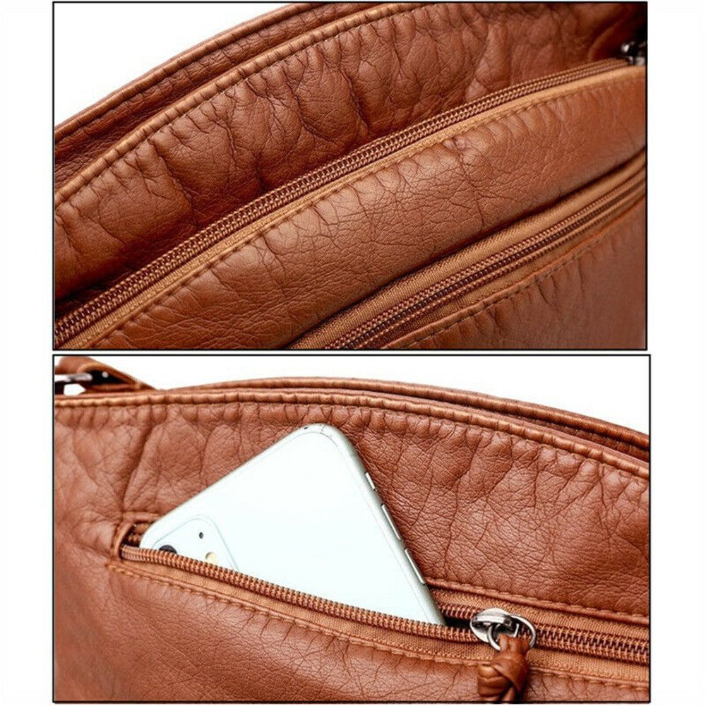 Women Shoulder Bags Handbag Crossbody Phone Purse Pack PU Leather Messenger Bag